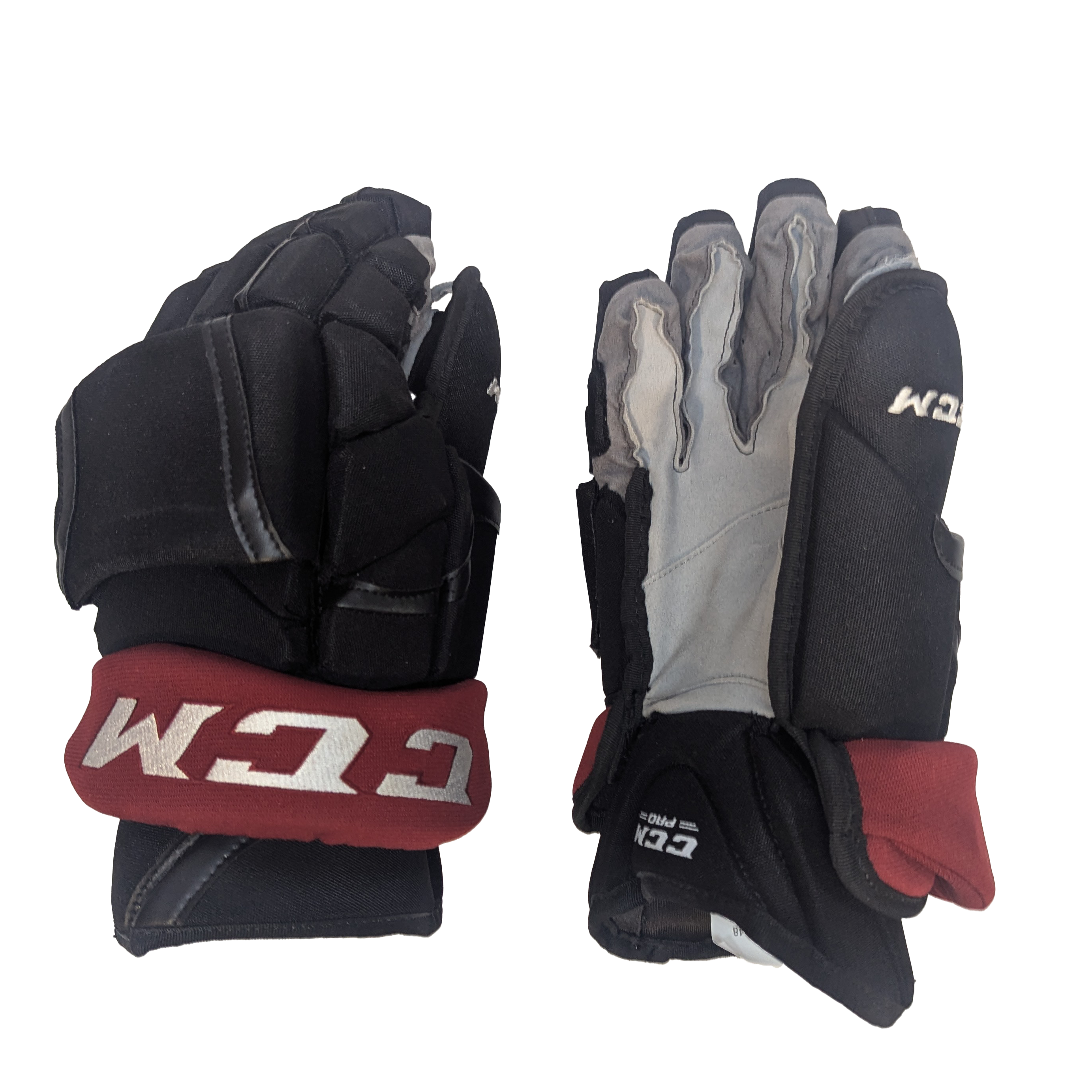 CCM HG12 - Gant NHL Pro Stock - Coyotes de l'Arizona (noir/bordeaux)